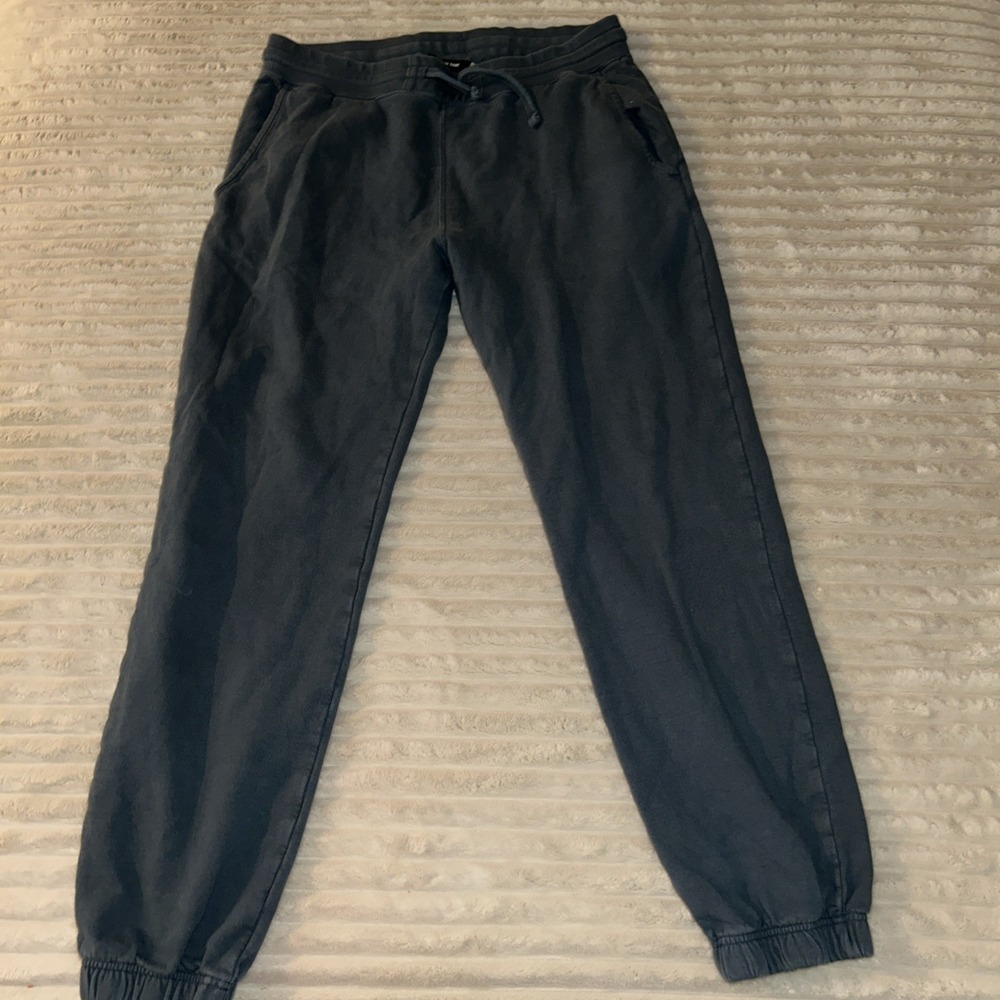 American Giant Mens Classic Sweatpants Size M Medium Blue Joggers Pocket Usa